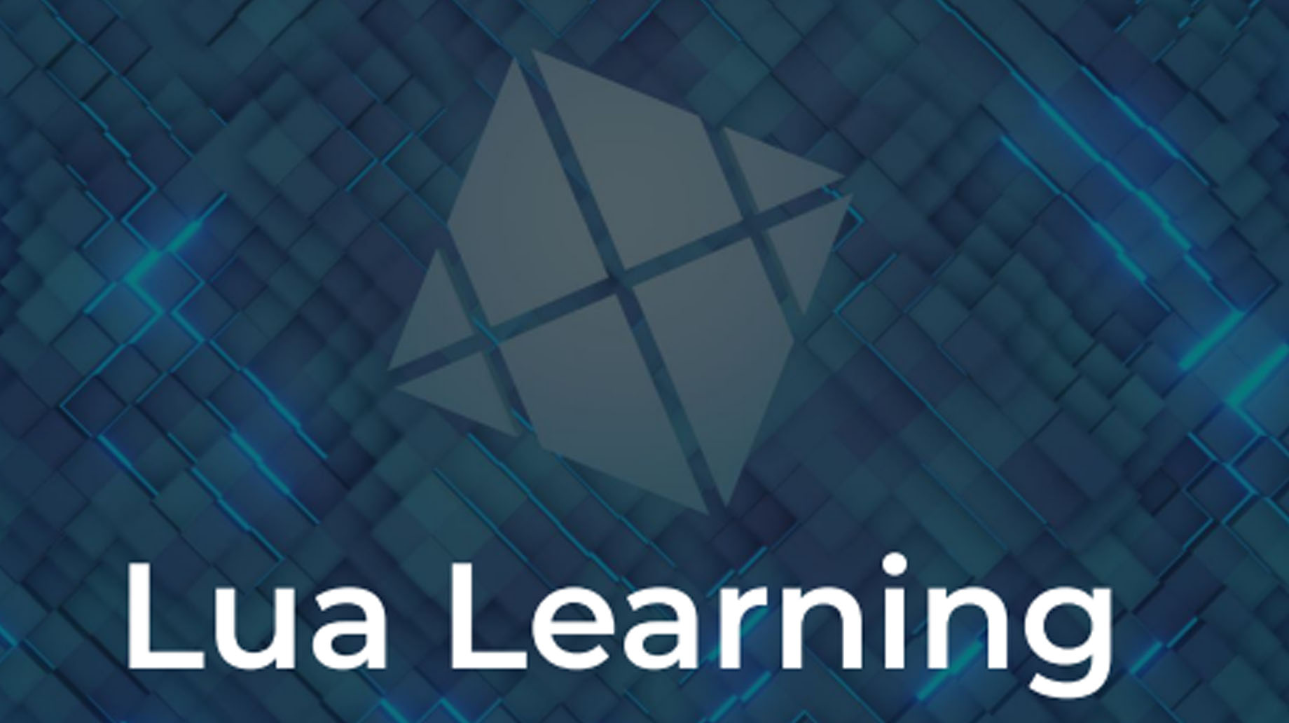 A logo with the words Lua Learning underneath