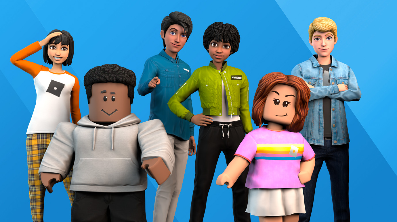 line up of 3d avatars of different ages